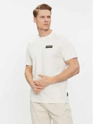 Napapijri T-Shirt Iaato NP0A4HFZ Écru Regular Fit