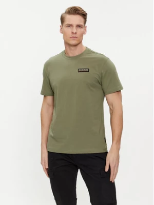 Napapijri T-Shirt Iaato NP0A4HFZ Zielony Regular Fit