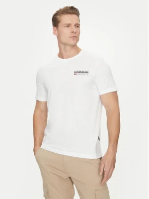 Napapijri T-Shirt Kasba NP0A4HQQ Biały Regular Fit