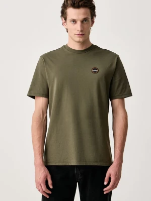 Napapijri T-shirt męski bawełniany S-Badge zielony
