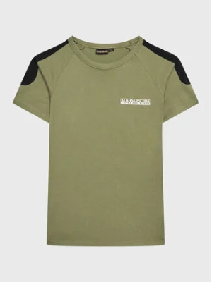 Napapijri T-Shirt NP0A4H2Y D Zielony Regular Fit