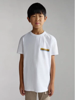 Napapijri T-Shirt NP0A4HGN S Biały Regular Fit