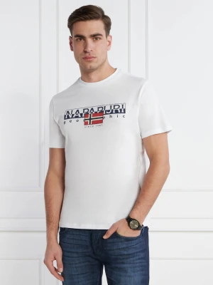 Napapijri T-shirt S-Aylmer | Regular Fit biały