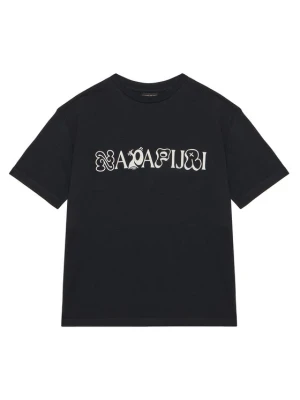 Napapijri T-Shirt S-Acadia NP0A8B3J Czarny Loose Fit