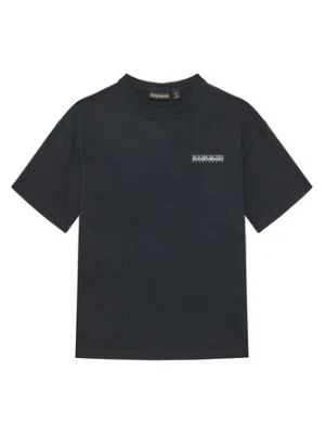 Napapijri T-Shirt S-Ahr NP0A88ZO D Czarny Regular Fit