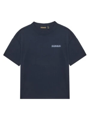 Napapijri T-Shirt S-Ahr NP0A88ZO M Granatowy Regular Fit