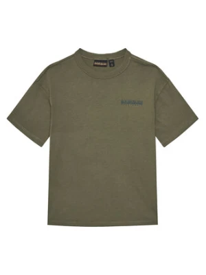 Napapijri T-Shirt S-Ahr NP0A88ZO M Zielony Regular Fit