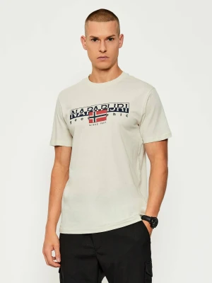 Napapijri T-shirt S-Aylmer | Regular Fit beżowy