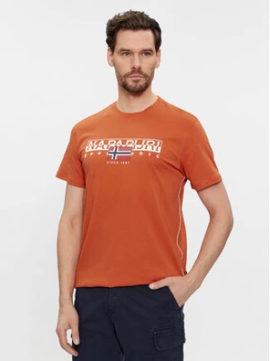 Napapijri T-Shirt S-Aylmer NP0A4HTO Pomarańczowy Regular Fit