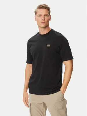 Napapijri T-Shirt S-Badge NP0A8949 Czarny Regular Fit