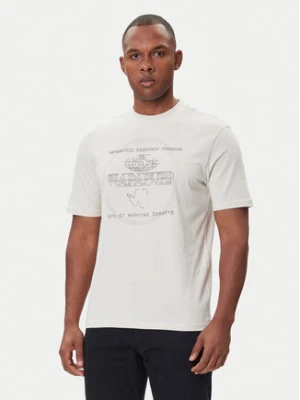 Napapijri T-Shirt S-Bald NP0A88SF Beżowy Regular Fit