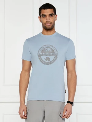 Napapijri T-shirt S-BOLLO | Regular Fit błękitny
