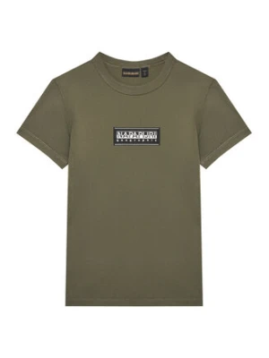 Napapijri T-Shirt S-Chamois NP0A4HYL D Zielony Regular Fit