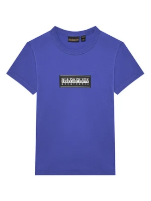 Napapijri T-Shirt S-Chamois NP0A4HYL M Niebieski Regular Fit