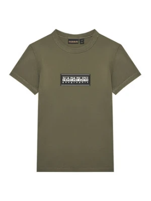 Napapijri T-Shirt S-Chamois NP0A4HYL M Zielony Regular Fit