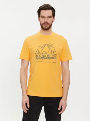 Napapijri T-Shirt S-Faber NP0A4HQE Żółty Regular Fit