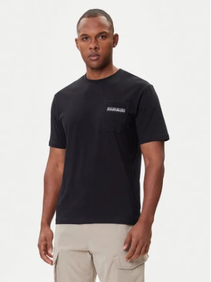 Napapijri T-Shirt S-Fanes NP0A88SE Czarny Regular Fit