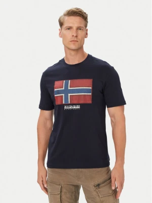 Napapijri T-Shirt S-Flag Tiki Ss NP0A8A6I1761 Granatowy Regular Fit