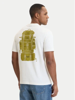 Napapijri T-Shirt S-Flint NP0A4FZZ Écru Regular Fit