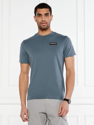 Napapijri T-shirt -IAATO | Regular Fit popielaty