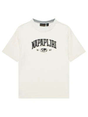 Napapijri T-Shirt S-Inot NP0A891F D Écru Regular Fit