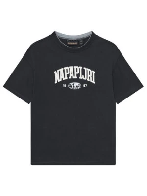 Napapijri T-Shirt S-Inot NP0A891F M Czarny Regular Fit