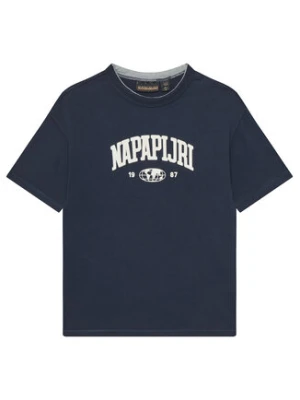 Napapijri T-Shirt S-Inot NP0A891F M Granatowy Loose Fit