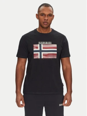 Napapijri T-Shirt S-Lari NP0A4IE59411 Czarny Regular Fit