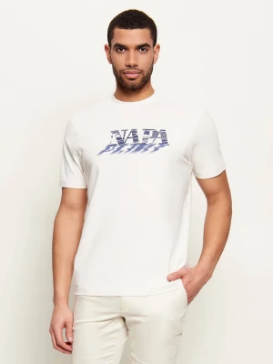 Napapijri T-shirt S-LODESTAR SS | Relaxed fit ecru