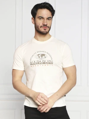 Zdjęcie produktu Napapijri T-shirt S-MACAS SS | Regular Fit beżowy