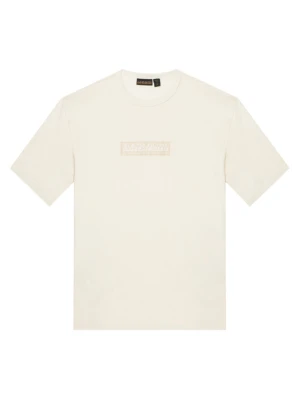 Napapijri T-Shirt S-New Box Logo NP0A4IFY Biały Loose Fit