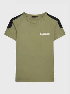 Napapijri T-Shirt S-Pinta NP0A4H2Y M Zielony Regular Fit