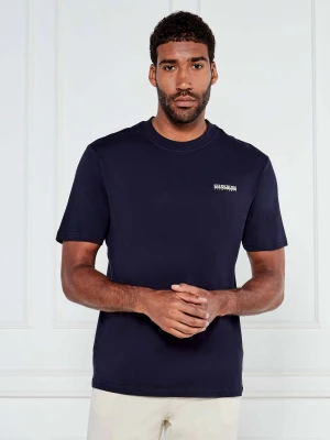 Napapijri T-shirt S-SMALL BOX SS | Relaxed fit granatowy