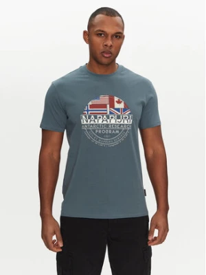 Napapijri T-Shirt S-Turin NP0A4HQG Niebieski Regular Fit