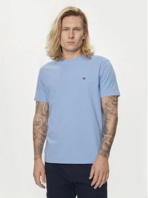Napapijri T-Shirt Salis NP0A4H8D Błękitny Regular Fit