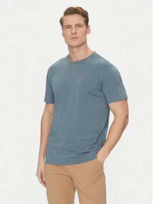 Napapijri T-Shirt Salis NP0A4H8D Szary Regular Fit