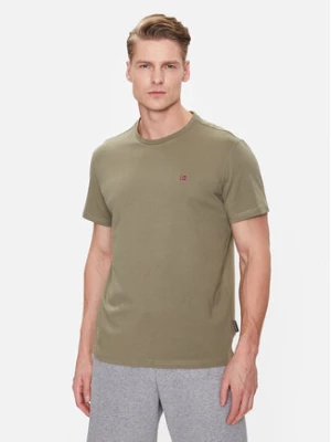 Napapijri T-Shirt Salis NP0A4H8D Zielony Regular Fit