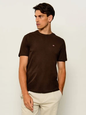 Napapijri T-shirt Salis | Regular Fit brązowy