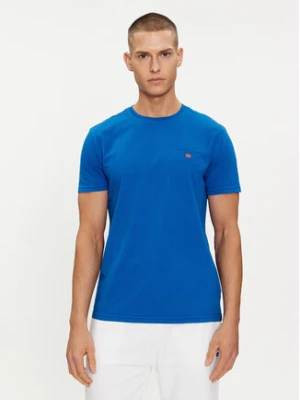 Napapijri T-Shirt Selbas NP0A4GBQ Niebieski Regular Fit