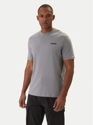 Napapijri T-Shirt Smallbox NP0A88TR Szary Regular Fit