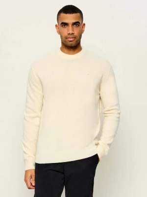 Napapijri Wełniany sweter D-Ordin | Relaxed fit beżowy