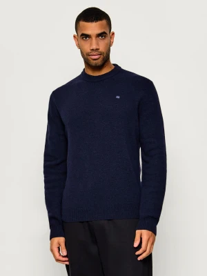 Napapijri Wełniany sweter D-Ordin | Relaxed fit granatowy