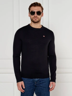 Napapijri Wełniany sweter Damavand | Regular Fit czarny
