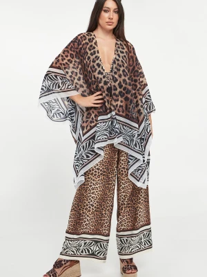 Narzutka plażowa z motywem zwierzęcym LIU JO