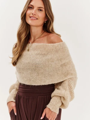 Narzutka swetrowa multiway Almond Milk ONE SIZE