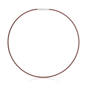 Naszyjnik 2 Mm Ze Stali W Kolorze Brązowym Tous Mesh Tube - Tous