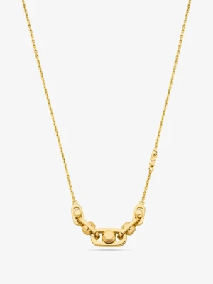 Naszyjnik Astor ze srebra pokrytego metalem szlachetnym z ogniwami Michael Kors ZŁOTY (Złoty)