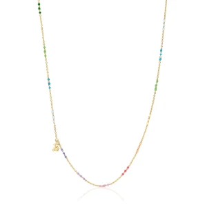 Naszyjnik Bold Bear Ze Srebra Vermeil Z Emalią - Tous