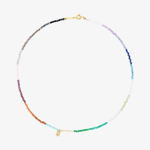 Naszyjnik Bold Bear Ze Srebra Vermeil Z Kamieniami Szlachetnymi - Tous Rozmiar