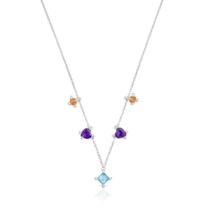 Naszyjnik Choker Color Pills Ze Srebra Z Kamieniami Szlachetnymi - Tous